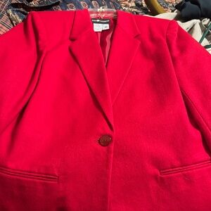 Sag Harbor Vibrant Red Blazer